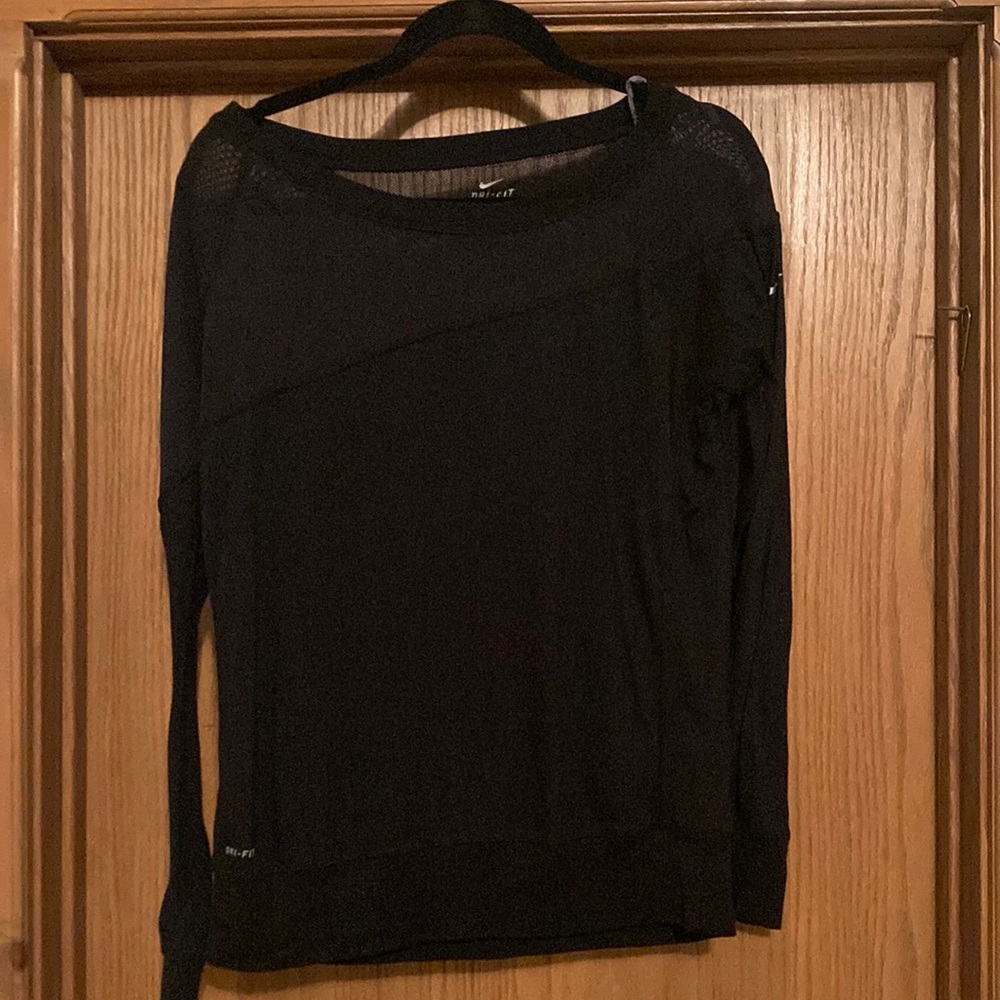 Nike mesh detail long sleeve